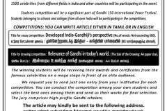 Award Distribution for Gandhi 150 International Festival Competitions on Morning 02 10 2019