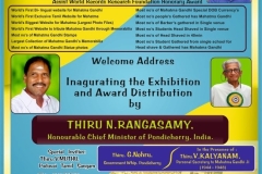 Award receiving function Pondicherry & Gandhi Memorabilia Exhibition 17 04 2013