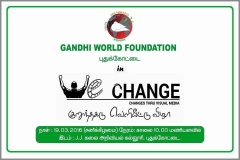 Pudukkottai Gandhi World Foundation in We Change 6 Social Awareness CD Launch Function on 19_03_2016