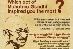 Which Act of Gandhi Inspired You